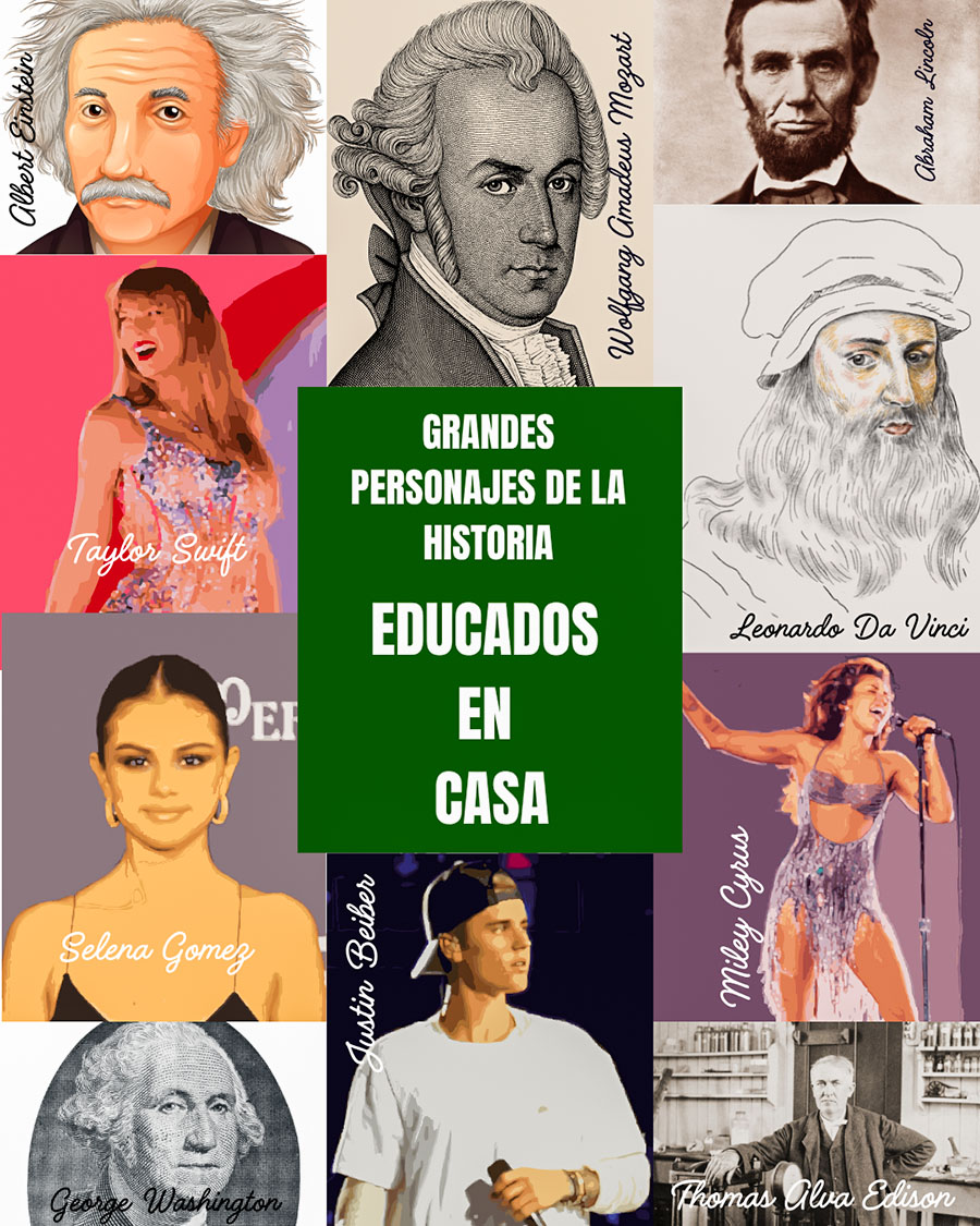 Grandes personajes de la historia que estudiaron en casa y cambiaron al mundo
